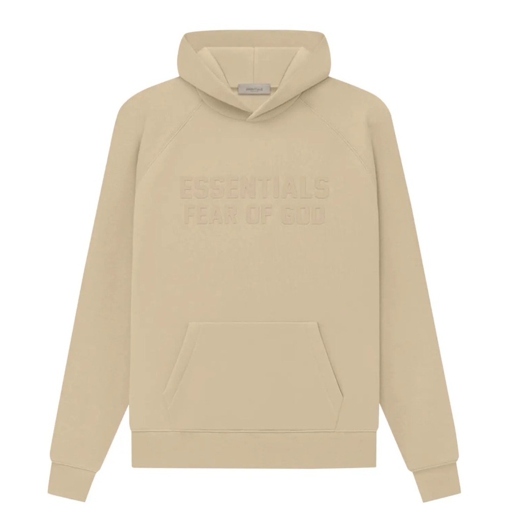 Essentials Fear of God Hoodie in Color Sand Size XXS